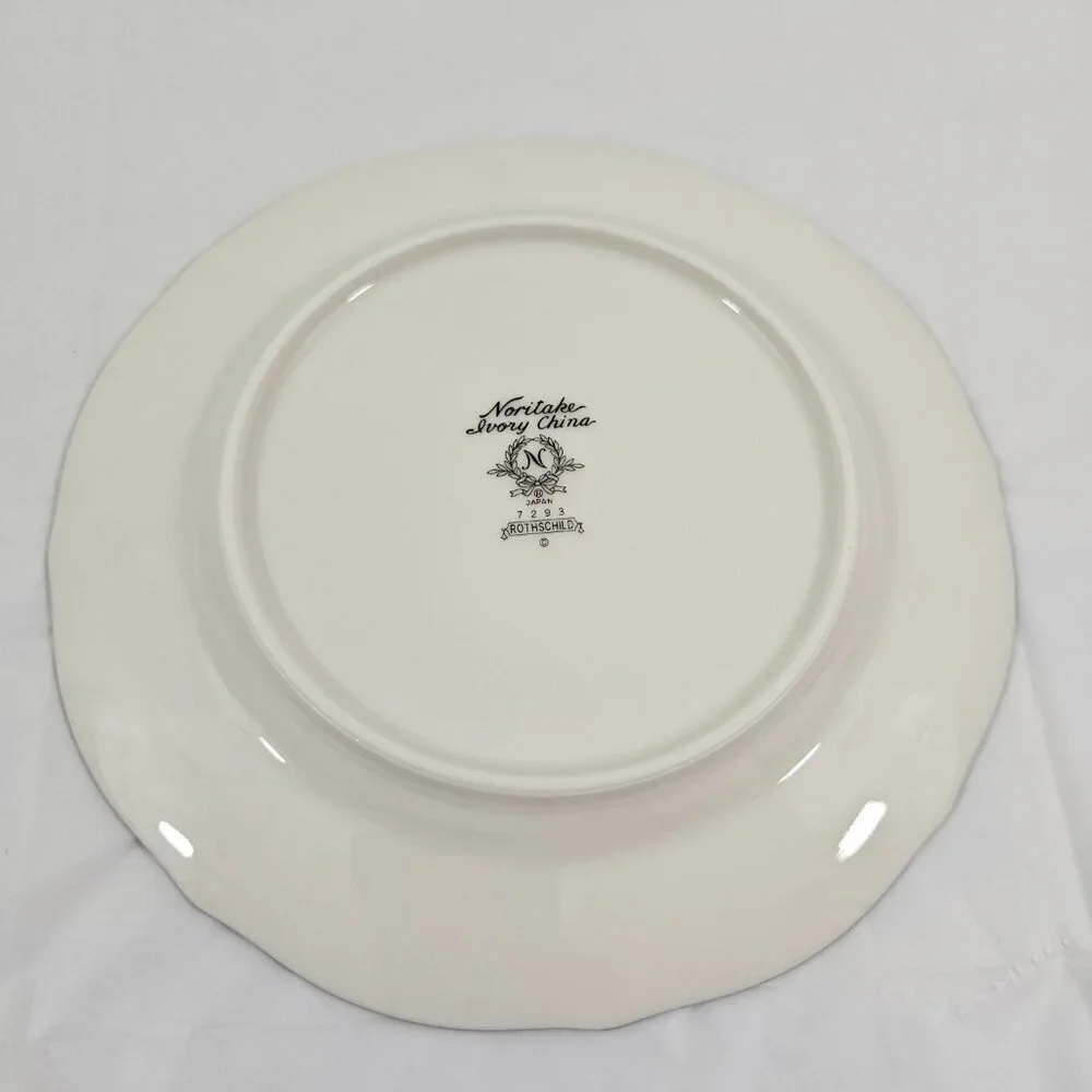 Noritake Rothschild Ivory China Platinum Band Bread & Butter Plates – Set of 4